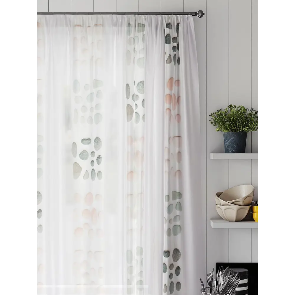 Фото 3 Тюль на шторной ленте Comfy Way Линфорт - 681 300x150 см цвет бежевый Фото 3 Тюль на шторной ленте Comfy Way Линфорт - 681 300x150 см цвет бежевый