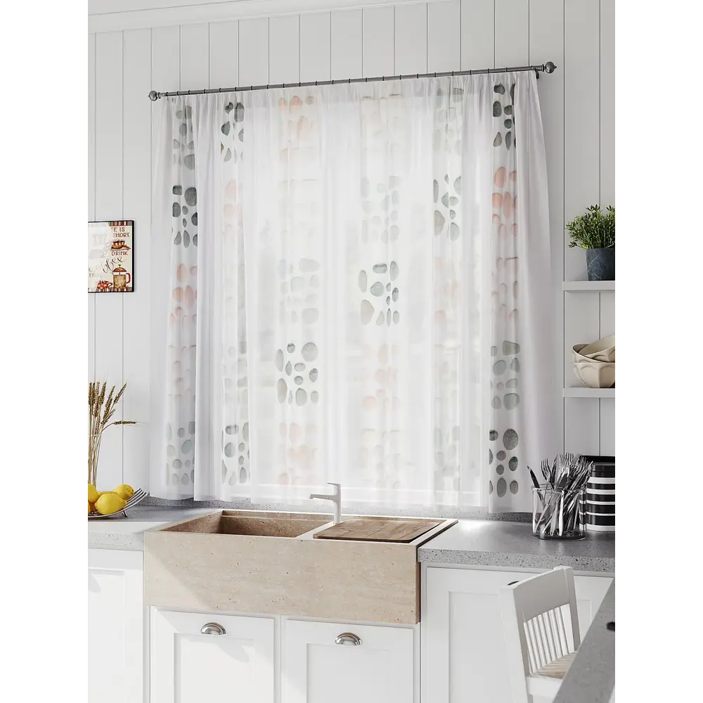 Фото 2 Тюль на шторной ленте Comfy Way Линфорт - 681 300x150 см цвет бежевый Фото 2 Тюль на шторной ленте Comfy Way Линфорт - 681 300x150 см цвет бежевый
