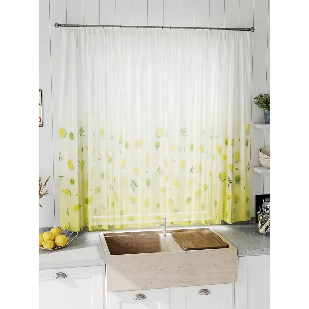 Фото 5 Тюль на шторной ленте Comfy Way Линфорт - 682 300x150 см цвет белый Фото 5 Тюль на шторной ленте Comfy Way Линфорт - 682 300x150 см цвет белый