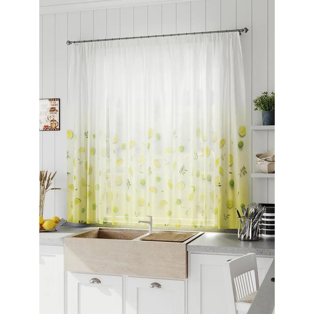 Фото 2 Тюль на шторной ленте Comfy Way Линфорт - 682 300x150 см цвет белый Фото 2 Тюль на шторной ленте Comfy Way Линфорт - 682 300x150 см цвет белый