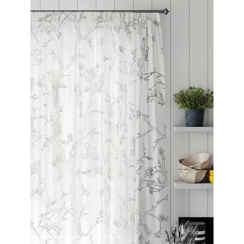 Фото 3 Тюль на шторной ленте Comfy Way Линфорт - 723 300x150 см цвет белый Фото 3 Тюль на шторной ленте Comfy Way Линфорт - 723 300x150 см цвет белый