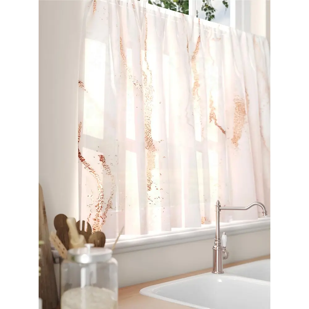 Фото 5 Тюль на кулиске Comfy Way Фарлитис 150x60 см цвет бежевый Фото 5 Тюль на кулиске Comfy Way Фарлитис 150x60 см цвет бежевый