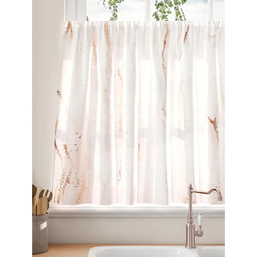 Фото 3 Тюль на кулиске Comfy Way Фарлитис 150x60 см цвет бежевый Фото 3 Тюль на кулиске Comfy Way Фарлитис 150x60 см цвет бежевый