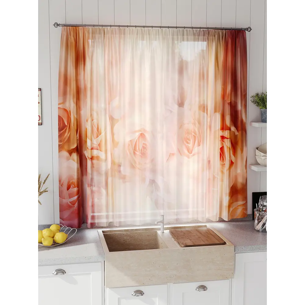 Фото 3 Тюль на шторной ленте Comfy Way Линфорт - 637 300x150 см цвет оранжевый Фото 3 Тюль на шторной ленте Comfy Way Линфорт - 637 300x150 см цвет оранжевый