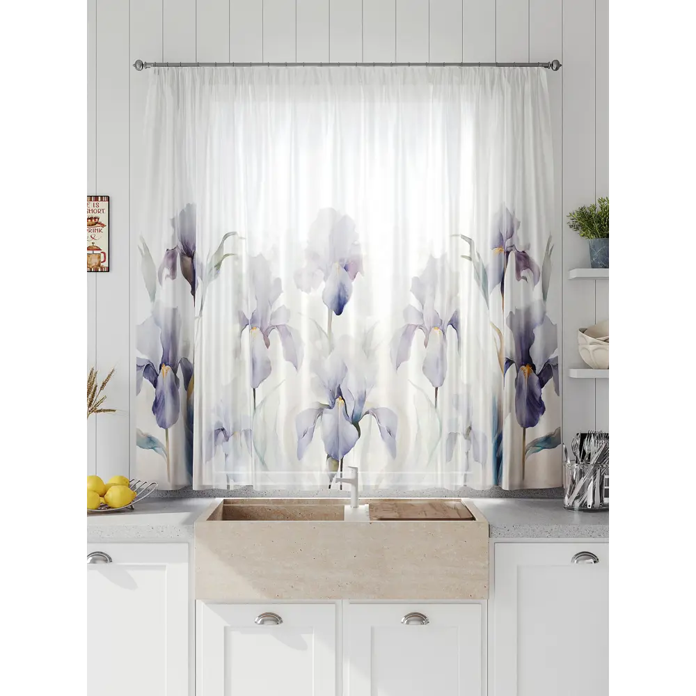 Фото 4 Тюль на шторной ленте Comfy Way Линфорт - 638 300x150 см цвет белый Фото 4 Тюль на шторной ленте Comfy Way Линфорт - 638 300x150 см цвет белый