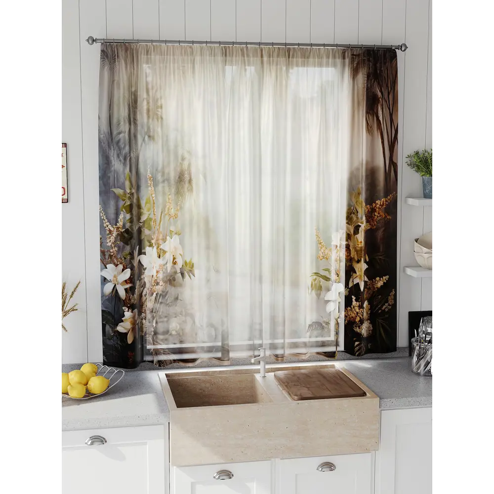 Фото 4 Тюль на шторной ленте Comfy Way Линфорт - 645 300x150 см цвет коричневый Фото 4 Тюль на шторной ленте Comfy Way Линфорт - 645 300x150 см цвет коричневый