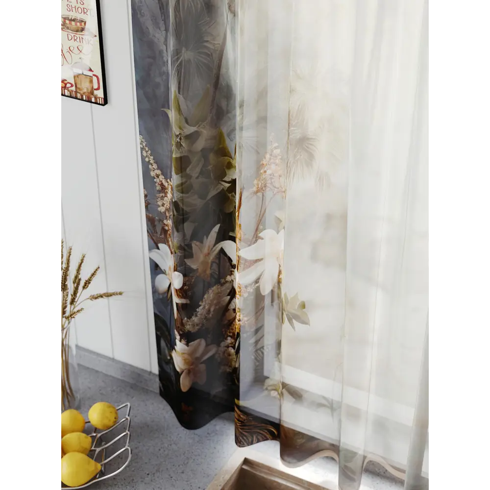 Фото 3 Тюль на шторной ленте Comfy Way Линфорт - 645 300x150 см цвет коричневый Фото 3 Тюль на шторной ленте Comfy Way Линфорт - 645 300x150 см цвет коричневый