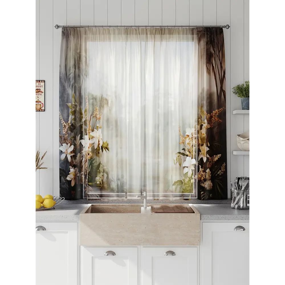 Фото 5 Тюль на шторной ленте Comfy Way Линфорт - 645 300x150 см цвет коричневый Фото 5 Тюль на шторной ленте Comfy Way Линфорт - 645 300x150 см цвет коричневый