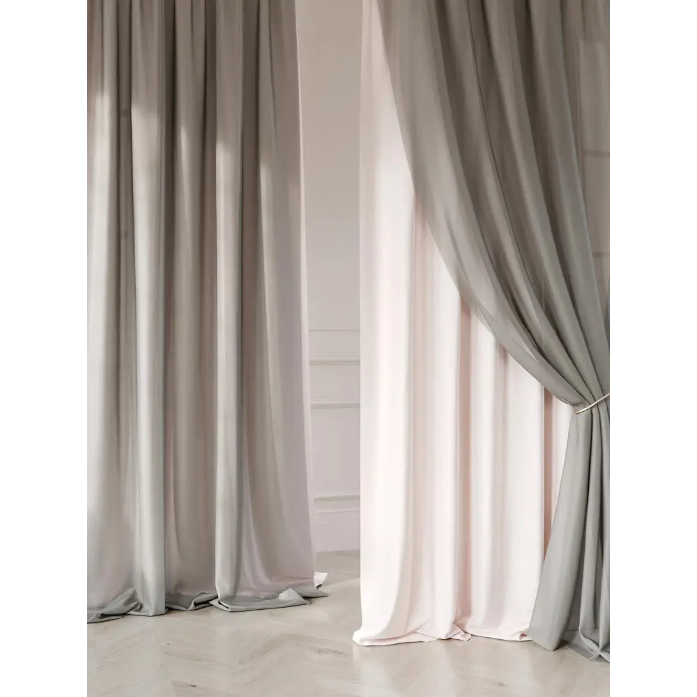 Фото 3 Комплект штор на шторной ленте Comfy Way Травур 150x260 см цвет бежевый Фото 3 Комплект штор на шторной ленте Comfy Way Травур 150x260 см цвет бежевый