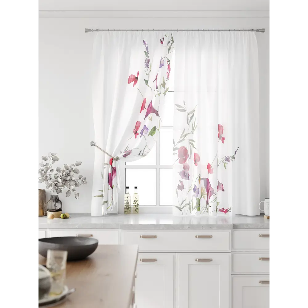Фото 3 Комплект тюль 2 шт на ленте Comfy Way Свилс - 104 CW579104 150x160 см вуаль цвет красный Фото 3 Комплект тюль 2 шт на ленте Comfy Way Свилс - 104 CW579104 150x160 см вуаль цвет красный