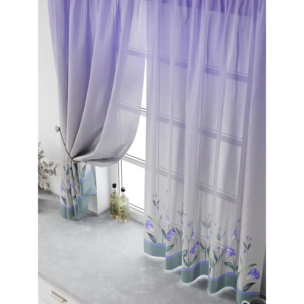 Фото 5 Комплект тюль 2 шт на ленте Comfy Way Свилс - 102 CW579102 150x160 см вуаль цвет серый Фото 5 Комплект тюль 2 шт на ленте Comfy Way Свилс - 102 CW579102 150x160 см вуаль цвет серый