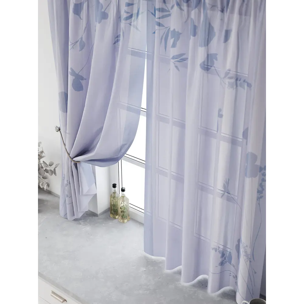 Фото 5 Комплект тюль 2 шт на ленте Comfy Way Свилс - 108 CW579108 150x160 см вуаль цвет фиолетовый Фото 5 Комплект тюль 2 шт на ленте Comfy Way Свилс - 108 CW579108 150x160 см вуаль цвет фиолетовый