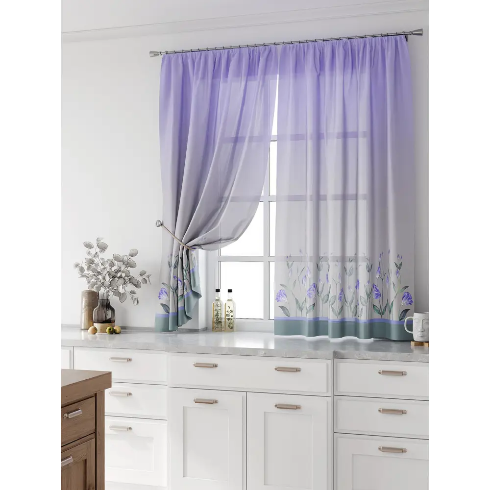 Фото Комплект тюль 2 шт на ленте Comfy Way Свилс - 102 CW579102 150x160 см вуаль цвет серый Фото Комплект тюль 2 шт на ленте Comfy Way Свилс - 102 CW579102 150x160 см вуаль цвет серый