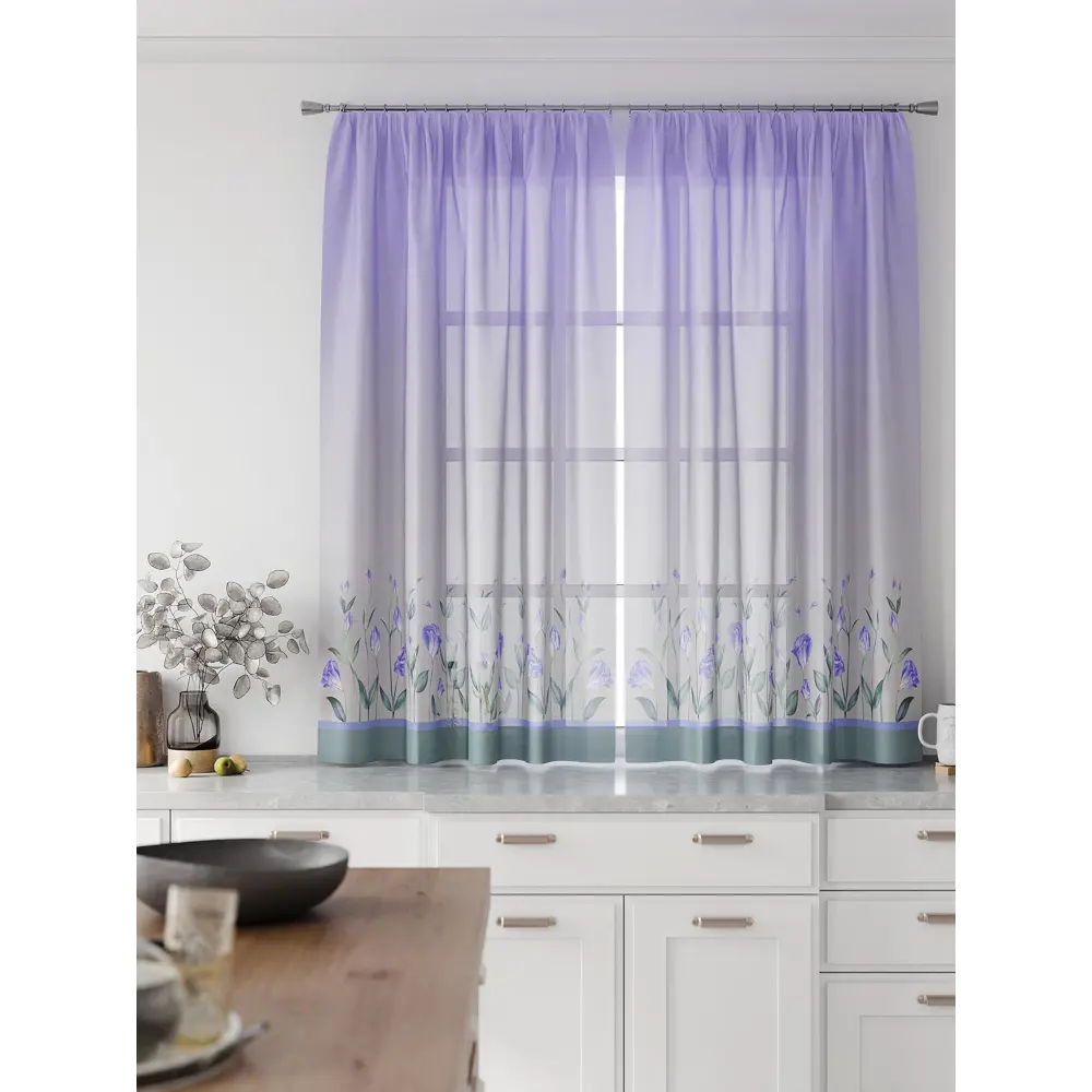 Фото 4 Комплект тюль 2 шт на ленте Comfy Way Свилс - 102 CW579102 150x160 см вуаль цвет серый Фото 4 Комплект тюль 2 шт на ленте Comfy Way Свилс - 102 CW579102 150x160 см вуаль цвет серый