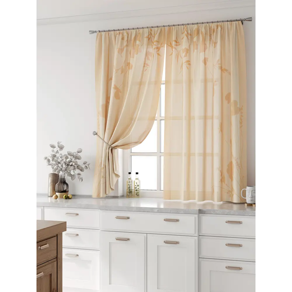 Фото Комплект тюль 2 шт на ленте Comfy Way Свилс - 107 CW579107 150x160 см вуаль цвет оранжевый Фото Комплект тюль 2 шт на ленте Comfy Way Свилс - 107 CW579107 150x160 см вуаль цвет оранжевый