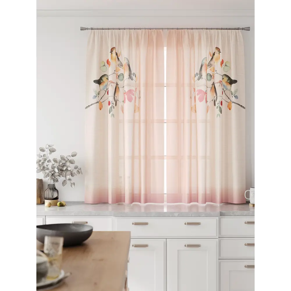 Фото 4 Комплект тюль 2 шт на ленте Comfy Way Свилс - 115 CW579115 150x160 см вуаль цвет зеленый Фото 4 Комплект тюль 2 шт на ленте Comfy Way Свилс - 115 CW579115 150x160 см вуаль цвет зеленый