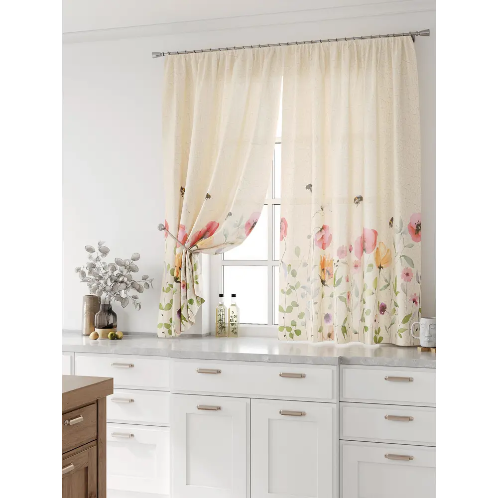 Фото Комплект тюль 2 шт на ленте Comfy Way Свилс - 122 CW579122 150x160 см вуаль цвет красный Фото Комплект тюль 2 шт на ленте Comfy Way Свилс - 122 CW579122 150x160 см вуаль цвет красный