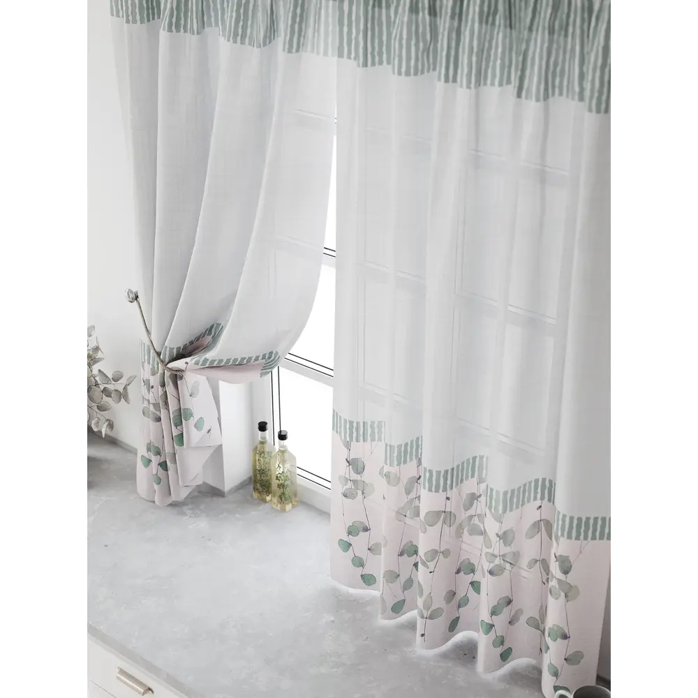 Фото 5 Комплект тюль 2 шт на ленте Comfy Way Свилс - 120 CW579120 150x160 см вуаль цвет зеленый Фото 5 Комплект тюль 2 шт на ленте Comfy Way Свилс - 120 CW579120 150x160 см вуаль цвет зеленый