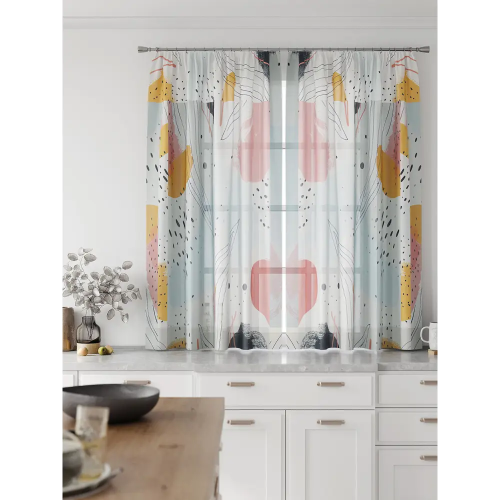 Фото 4 Комплект тюль 2 шт на ленте Comfy Way Свилс - 148 CW579148 150x160 см вуаль цвет серый Фото 4 Комплект тюль 2 шт на ленте Comfy Way Свилс - 148 CW579148 150x160 см вуаль цвет серый
