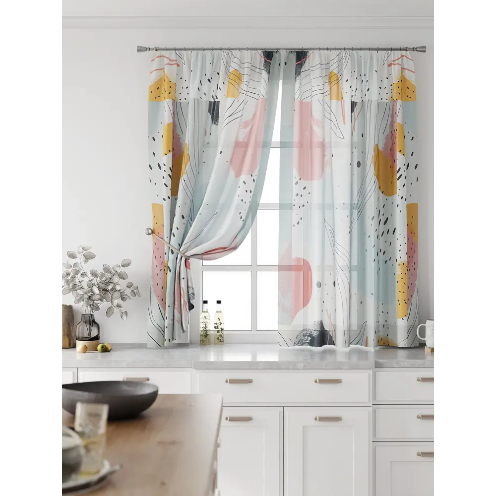 Фото 3 Комплект тюль 2 шт на ленте Comfy Way Свилс - 148 CW579148 150x160 см вуаль цвет серый Фото 3 Комплект тюль 2 шт на ленте Comfy Way Свилс - 148 CW579148 150x160 см вуаль цвет серый
