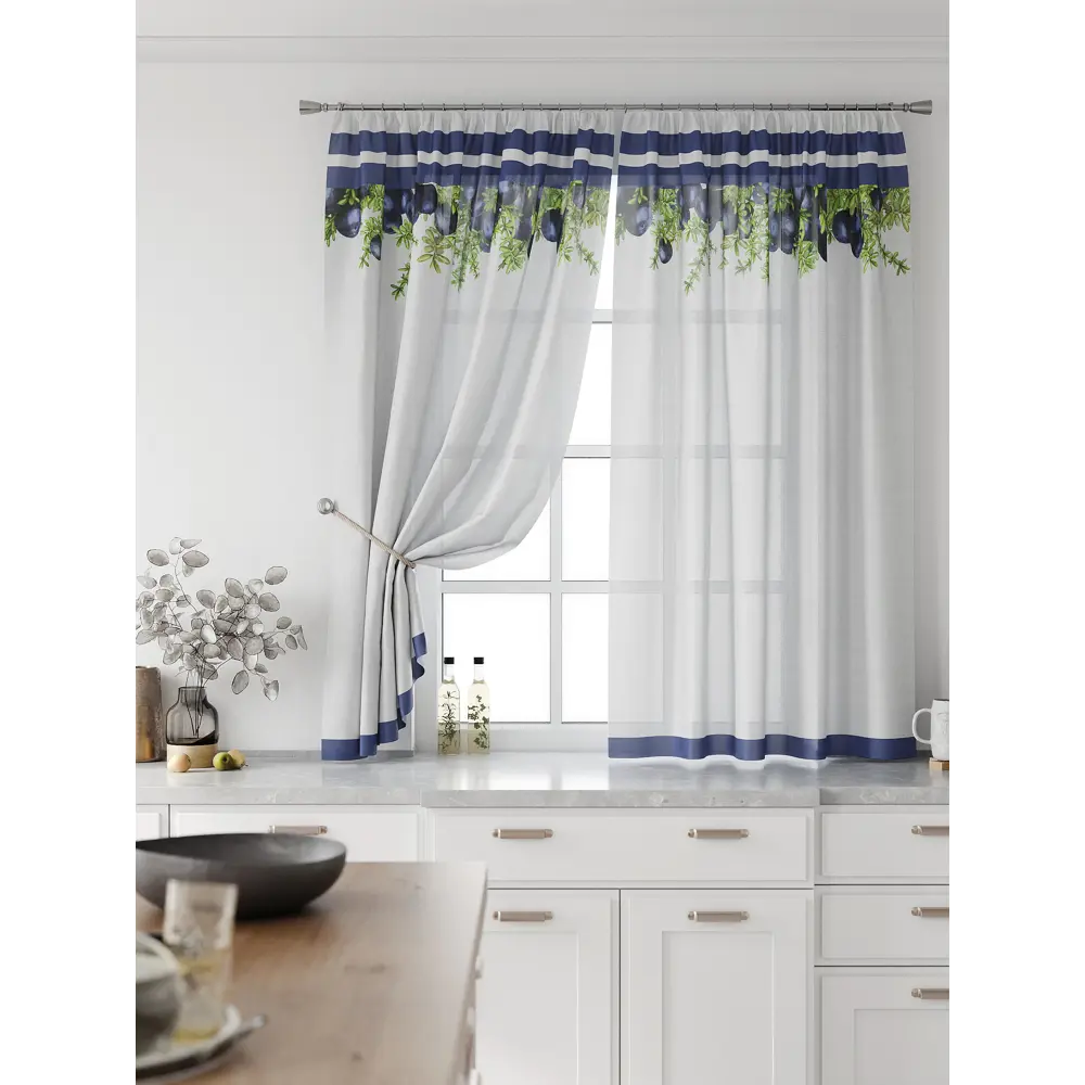 Фото 3 Комплект тюль 2 шт на ленте Comfy Way Свилс - 149 CW579149 150x160 см вуаль цвет зеленый Фото 3 Комплект тюль 2 шт на ленте Comfy Way Свилс - 149 CW579149 150x160 см вуаль цвет зеленый