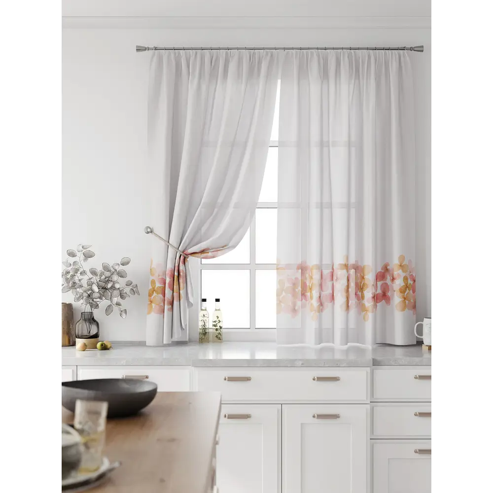 Фото 3 Комплект тюль 2 шт на ленте Comfy Way Свилс - 167 CW579167 150x160 см вуаль цвет серый Фото 3 Комплект тюль 2 шт на ленте Comfy Way Свилс - 167 CW579167 150x160 см вуаль цвет серый