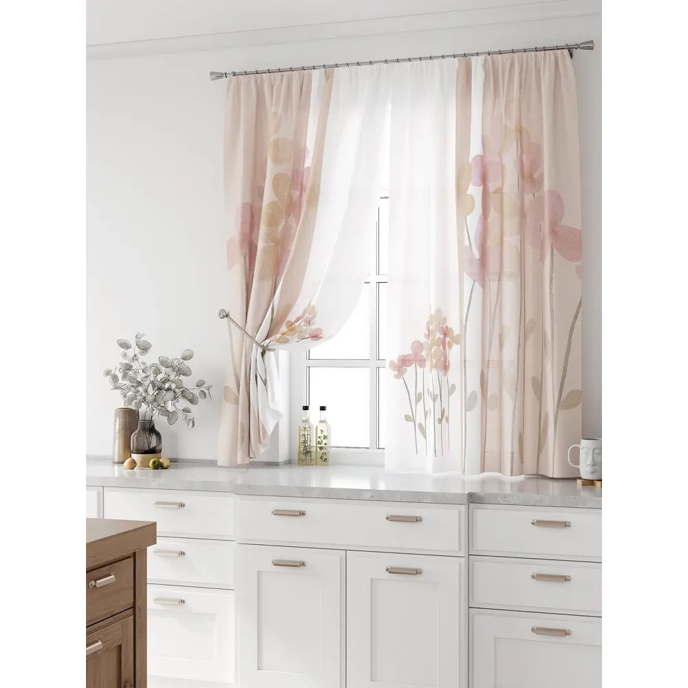 Фото Комплект тюль 2 шт на ленте Comfy Way Свилс - 166 CW579166 150x160 см вуаль цвет белый Фото Комплект тюль 2 шт на ленте Comfy Way Свилс - 166 CW579166 150x160 см вуаль цвет белый