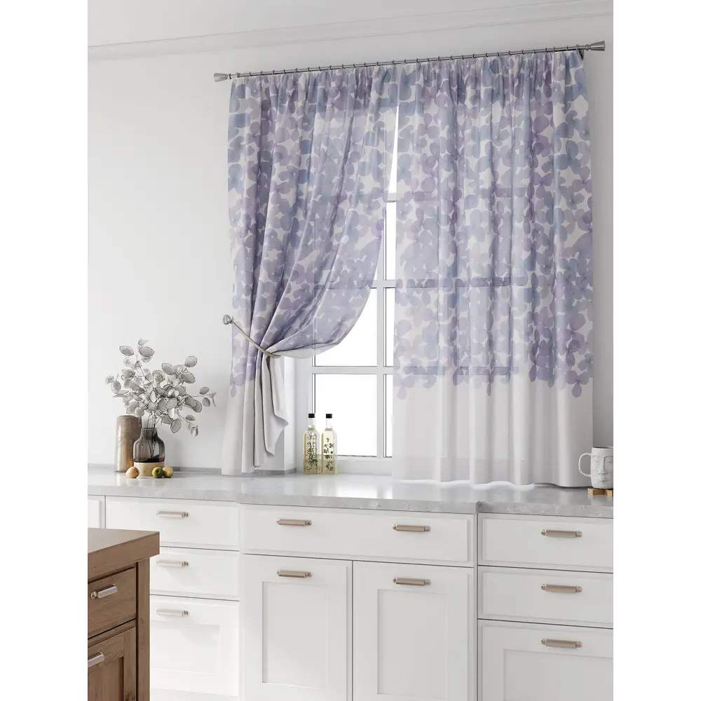Фото Комплект тюль 2 шт на ленте Comfy Way Свилс - 168 CW579168 150x160 см вуаль цвет серый Фото Комплект тюль 2 шт на ленте Comfy Way Свилс - 168 CW579168 150x160 см вуаль цвет серый
