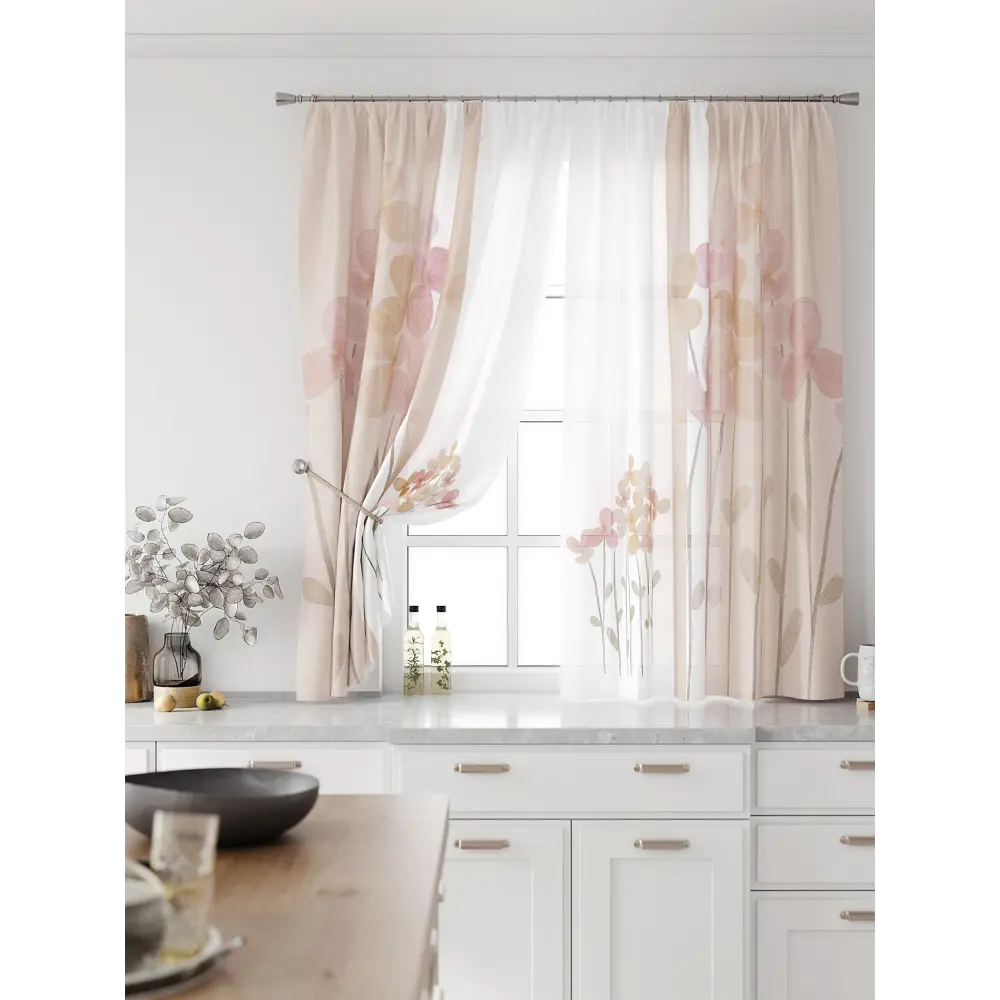 Фото 3 Комплект тюль 2 шт на ленте Comfy Way Свилс - 166 CW579166 150x160 см вуаль цвет белый Фото 3 Комплект тюль 2 шт на ленте Comfy Way Свилс - 166 CW579166 150x160 см вуаль цвет белый