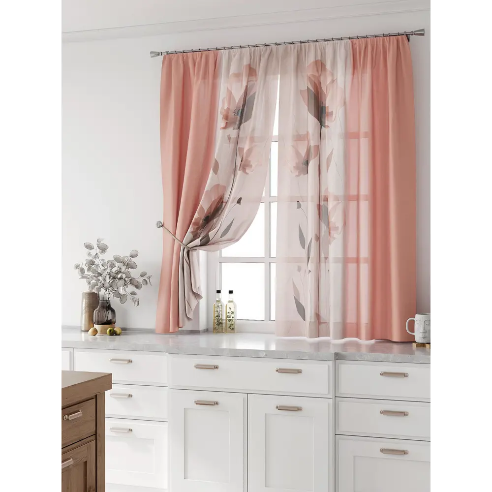 Фото Комплект тюль 2 шт на ленте Comfy Way Свилс - 179 CW579179 150x160 см вуаль цвет коричневый Фото Комплект тюль 2 шт на ленте Comfy Way Свилс - 179 CW579179 150x160 см вуаль цвет коричневый