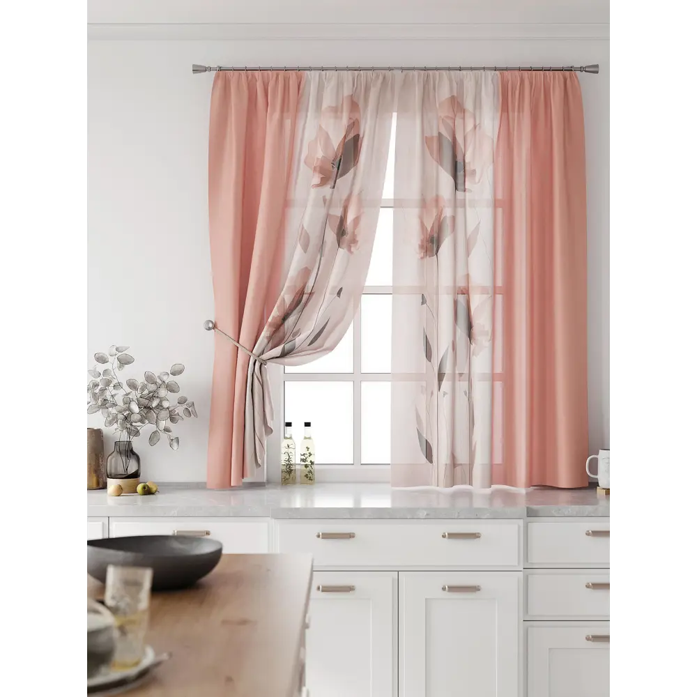 Фото 3 Комплект тюль 2 шт на ленте Comfy Way Свилс - 179 CW579179 150x160 см вуаль цвет коричневый Фото 3 Комплект тюль 2 шт на ленте Comfy Way Свилс - 179 CW579179 150x160 см вуаль цвет коричневый