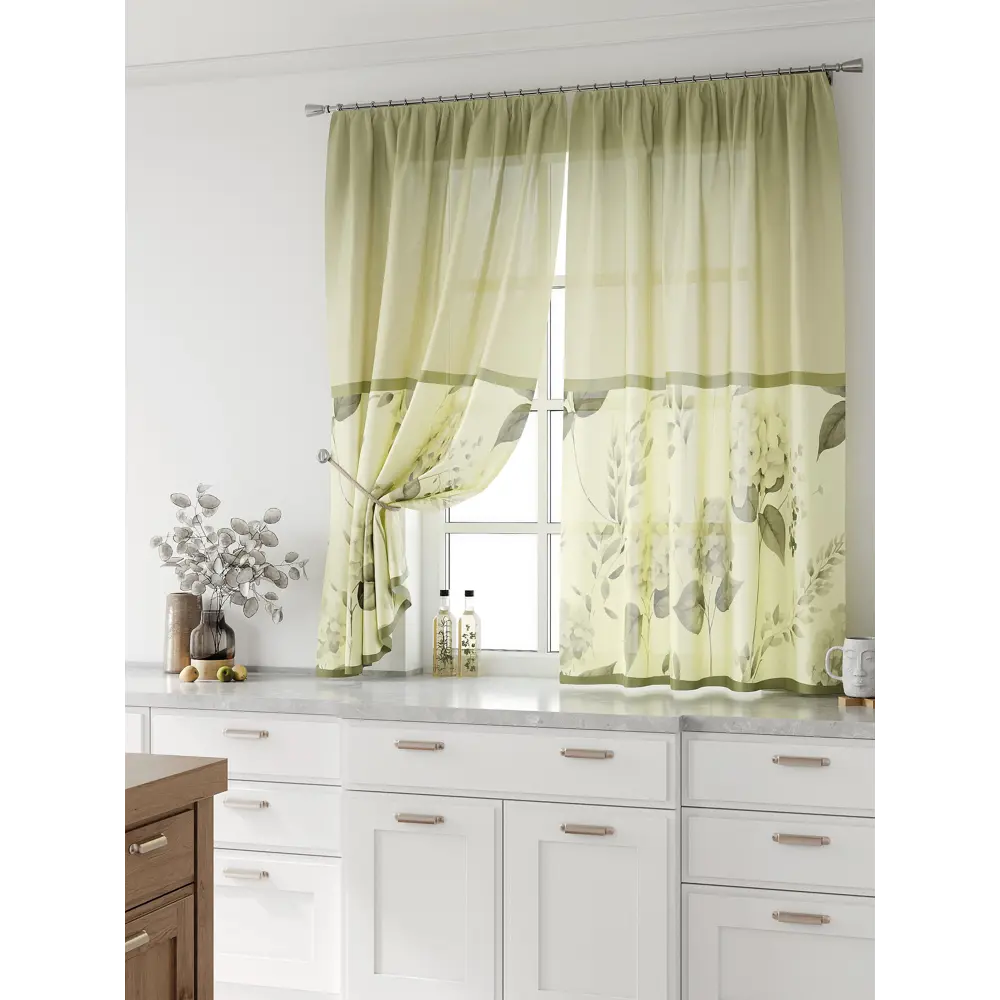 Фото Комплект тюль 2 шт на ленте Comfy Way Свилс - 183 CW579183 150x160 см вуаль цвет желтый Фото Комплект тюль 2 шт на ленте Comfy Way Свилс - 183 CW579183 150x160 см вуаль цвет желтый