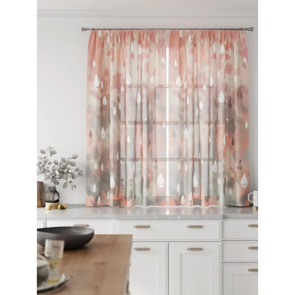 Фото 4 Комплект тюль 2 шт на ленте Comfy Way Свилс - 198 CW579198 150x160 см вуаль цвет оранжевый Фото 4 Комплект тюль 2 шт на ленте Comfy Way Свилс - 198 CW579198 150x160 см вуаль цвет оранжевый