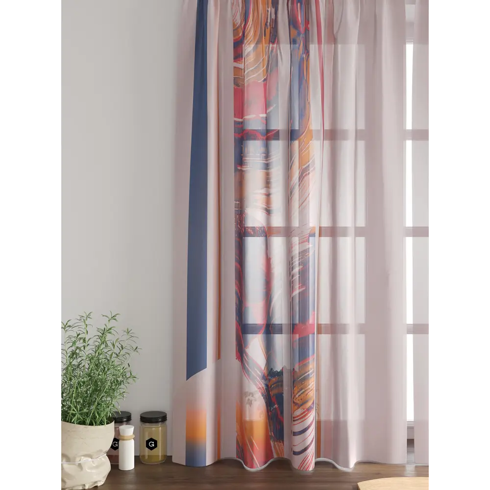 Фото 6 Комплект тюль 2 шт на ленте Comfy Way Свилс - 38 CW579038 150x160 см вуаль цвет красный Фото 6 Комплект тюль 2 шт на ленте Comfy Way Свилс - 38 CW579038 150x160 см вуаль цвет красный