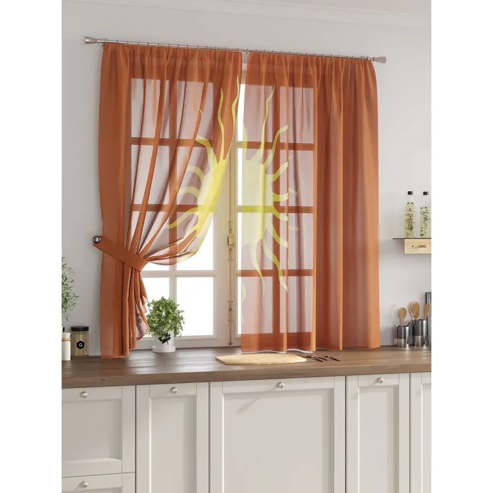 Фото Комплект тюль 2 шт на ленте Comfy Way Свилс - 43 CW579043 150x160 см вуаль цвет желтый Фото Комплект тюль 2 шт на ленте Comfy Way Свилс - 43 CW579043 150x160 см вуаль цвет желтый