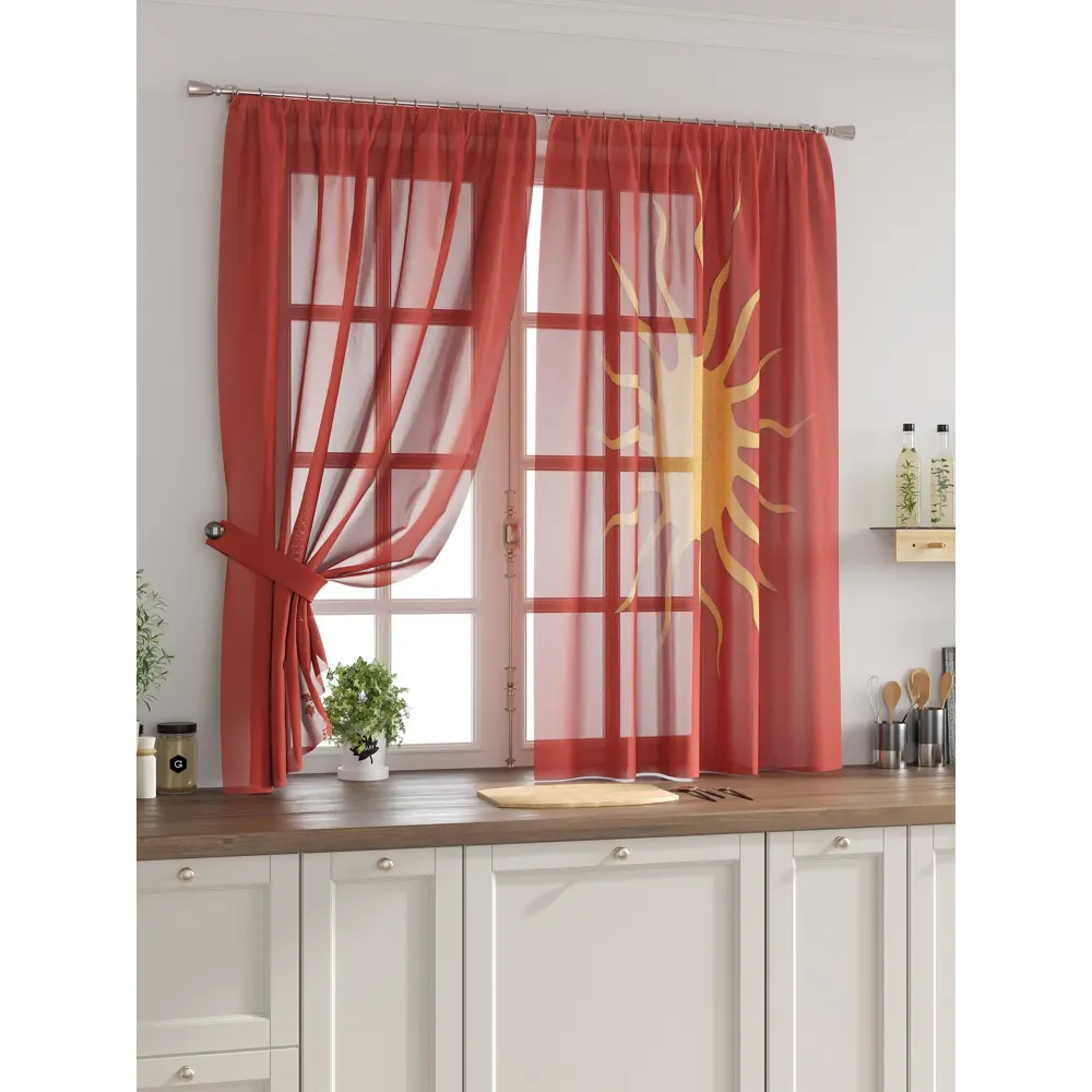 Фото Комплект тюль 2 шт на ленте Comfy Way Свилс - 44 CW579044 150x160 см вуаль цвет желтый Фото Комплект тюль 2 шт на ленте Comfy Way Свилс - 44 CW579044 150x160 см вуаль цвет желтый