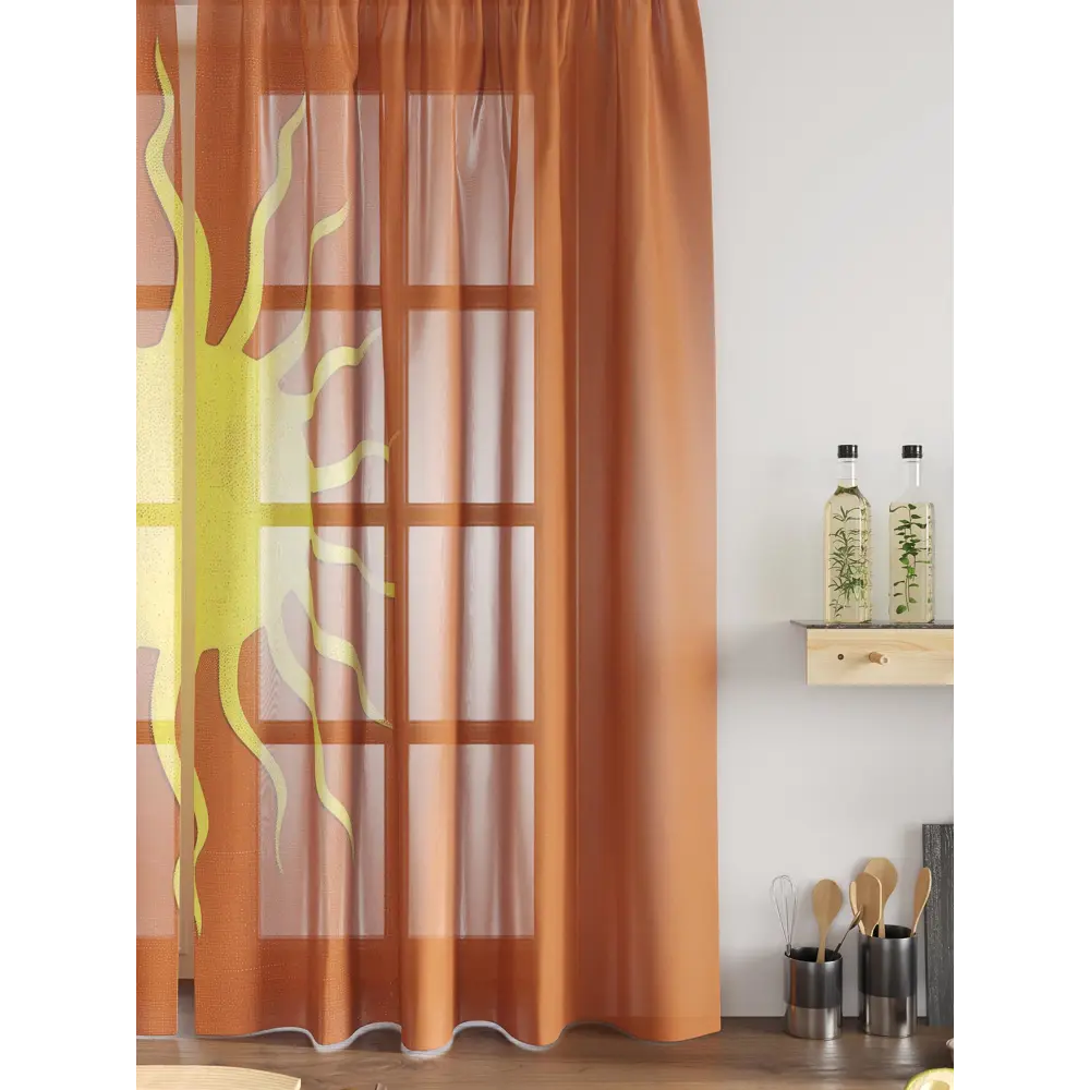 Фото 5 Комплект тюль 2 шт на ленте Comfy Way Свилс - 43 CW579043 150x160 см вуаль цвет желтый Фото 5 Комплект тюль 2 шт на ленте Comfy Way Свилс - 43 CW579043 150x160 см вуаль цвет желтый