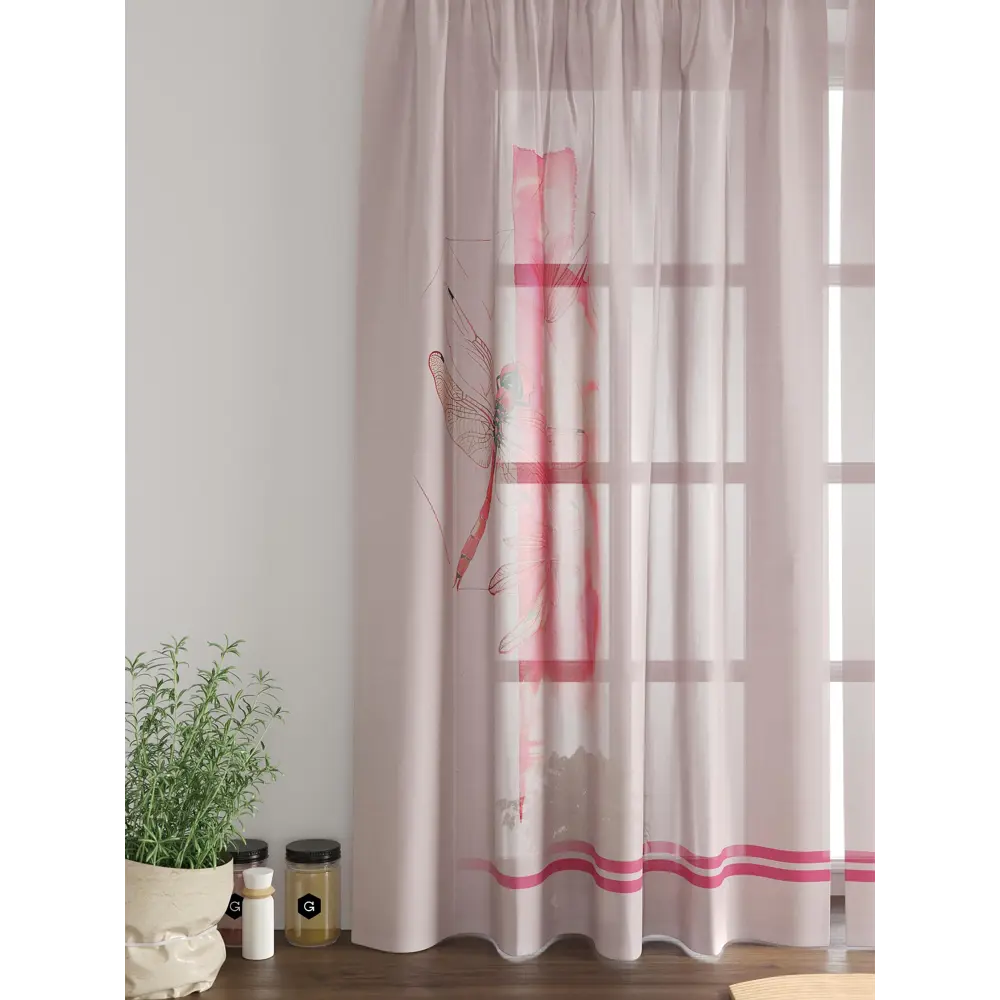Фото 6 Комплект тюль 2 шт на ленте Comfy Way Свилс - 51 CW579051 150x160 см вуаль цвет красный Фото 6 Комплект тюль 2 шт на ленте Comfy Way Свилс - 51 CW579051 150x160 см вуаль цвет красный