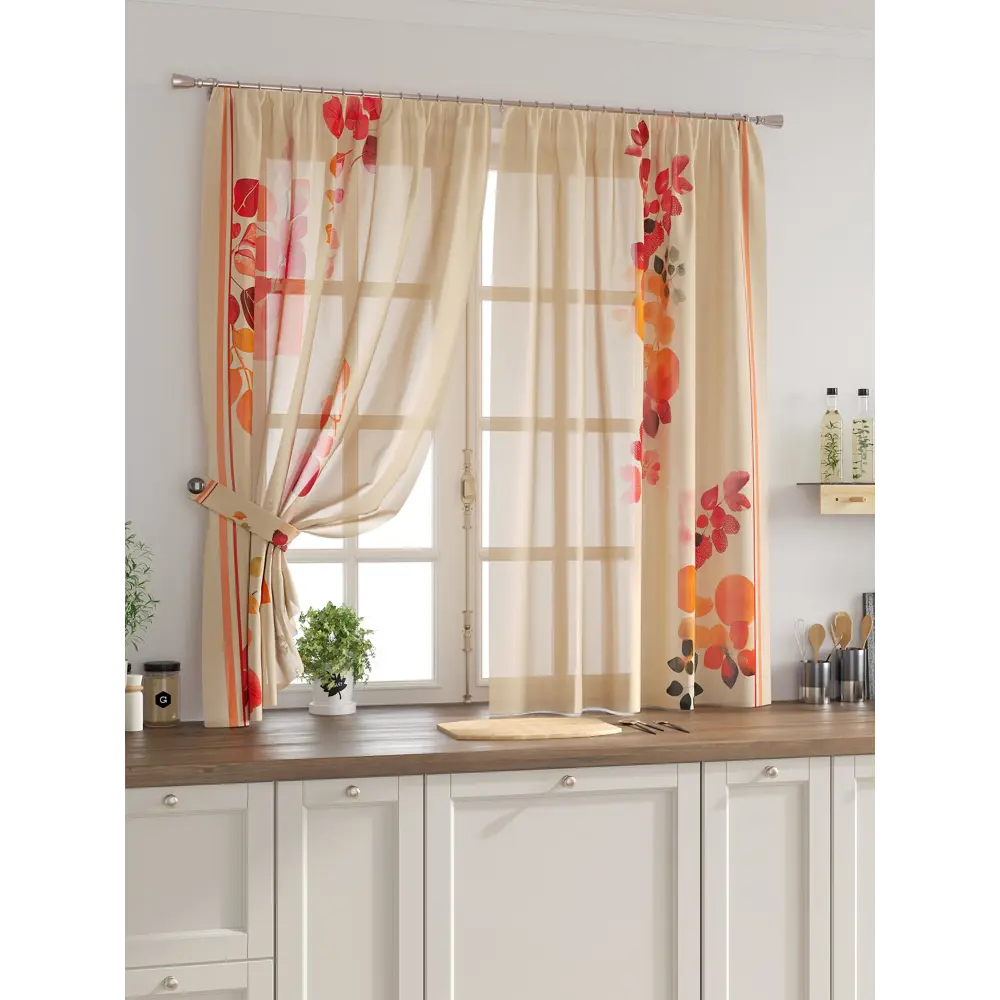 Фото Комплект тюль 2 шт на ленте Comfy Way Свилс - 66 CW579066 150x160 см вуаль цвет красный Фото Комплект тюль 2 шт на ленте Comfy Way Свилс - 66 CW579066 150x160 см вуаль цвет красный