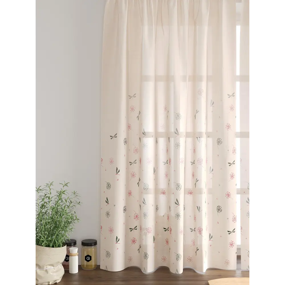 Фото 6 Комплект тюль 2 шт на ленте Comfy Way Свилс - 62 CW579062 150x160 см вуаль цвет бежевый Фото 6 Комплект тюль 2 шт на ленте Comfy Way Свилс - 62 CW579062 150x160 см вуаль цвет бежевый