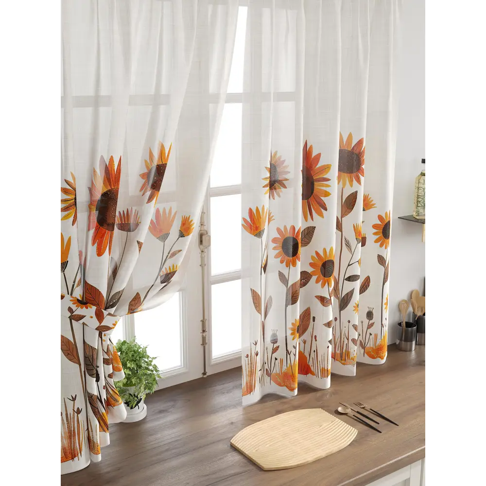 Фото 4 Комплект тюль 2 шт на ленте Comfy Way Свилс - 70 CW579070 150x160 см вуаль цвет коричневый Фото 4 Комплект тюль 2 шт на ленте Comfy Way Свилс - 70 CW579070 150x160 см вуаль цвет коричневый