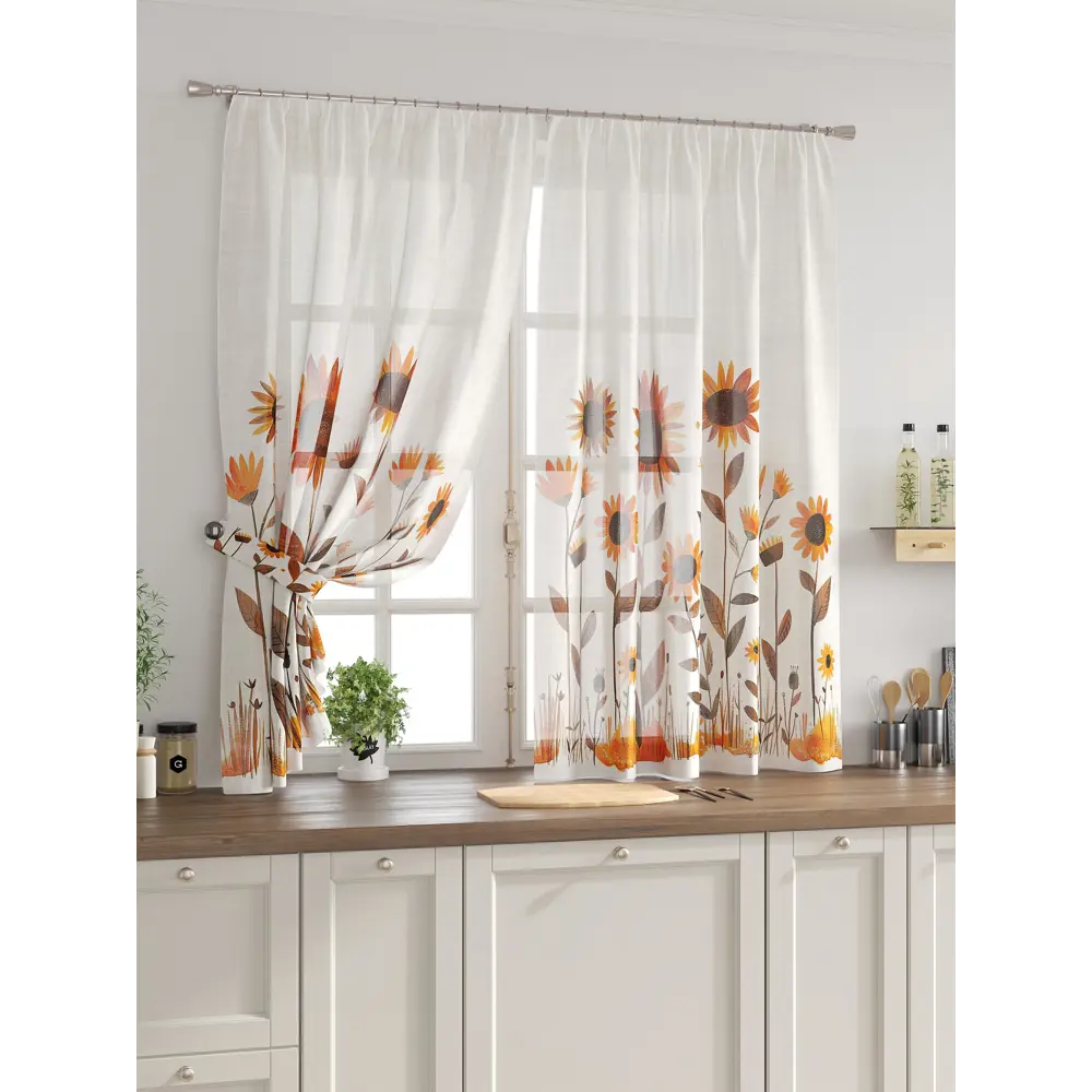Фото Комплект тюль 2 шт на ленте Comfy Way Свилс - 70 CW579070 150x160 см вуаль цвет коричневый Фото Комплект тюль 2 шт на ленте Comfy Way Свилс - 70 CW579070 150x160 см вуаль цвет коричневый
