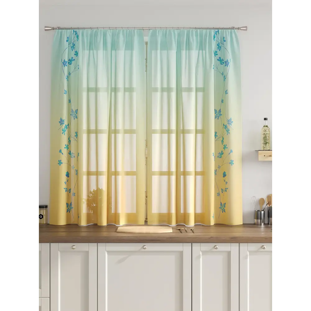 Фото 3 Комплект тюль 2 шт на ленте Comfy Way Свилс - 80 CW579080 150x160 см вуаль цвет желтый Фото 3 Комплект тюль 2 шт на ленте Comfy Way Свилс - 80 CW579080 150x160 см вуаль цвет желтый