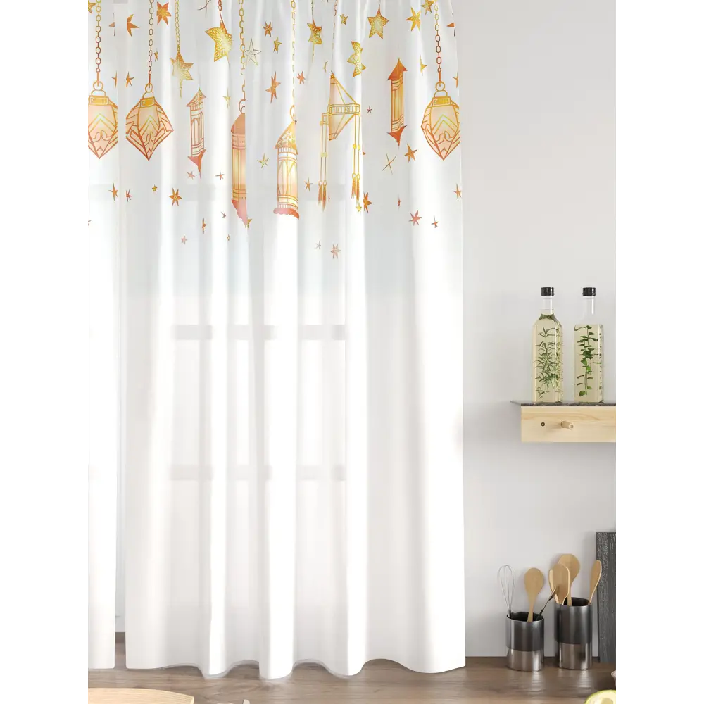 Фото 5 Комплект тюль 2 шт на ленте Comfy Way Свилс - 79 CW579079 150x160 см вуаль цвет оранжевый Фото 5 Комплект тюль 2 шт на ленте Comfy Way Свилс - 79 CW579079 150x160 см вуаль цвет оранжевый