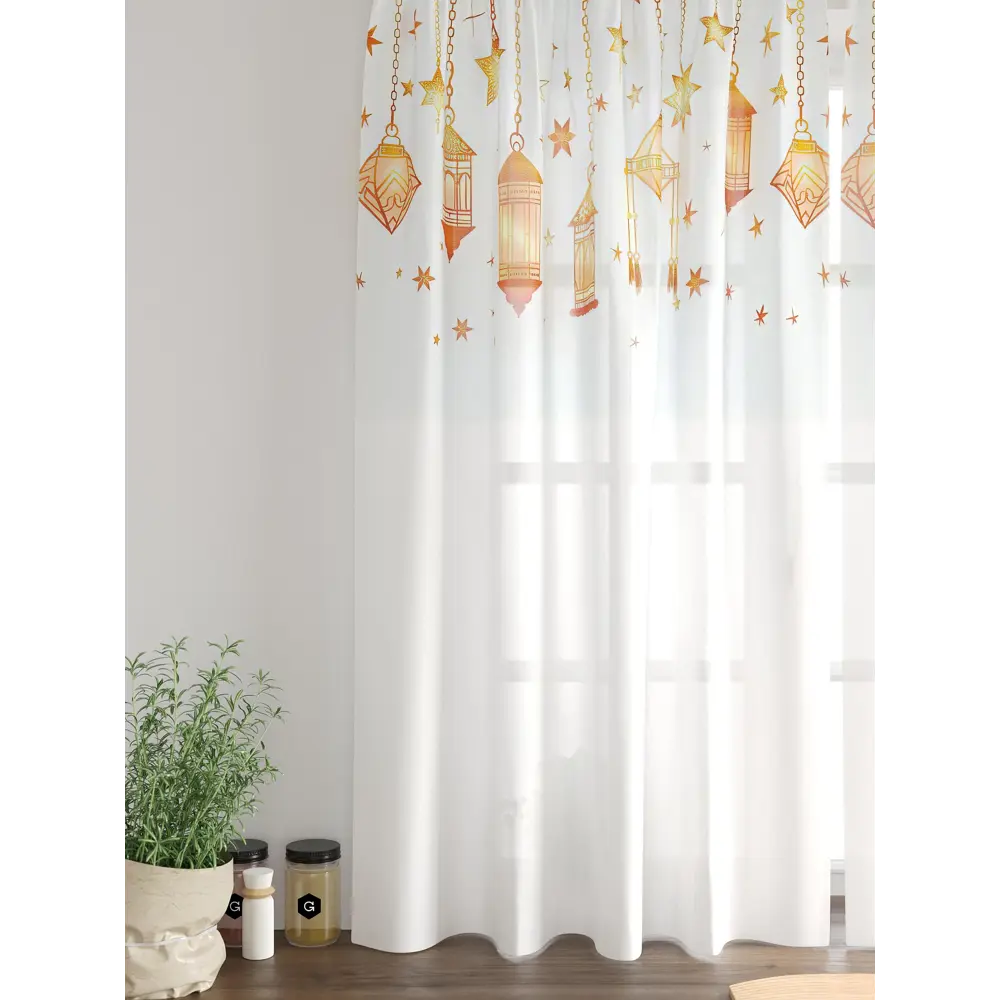 Фото 6 Комплект тюль 2 шт на ленте Comfy Way Свилс - 79 CW579079 150x160 см вуаль цвет оранжевый Фото 6 Комплект тюль 2 шт на ленте Comfy Way Свилс - 79 CW579079 150x160 см вуаль цвет оранжевый
