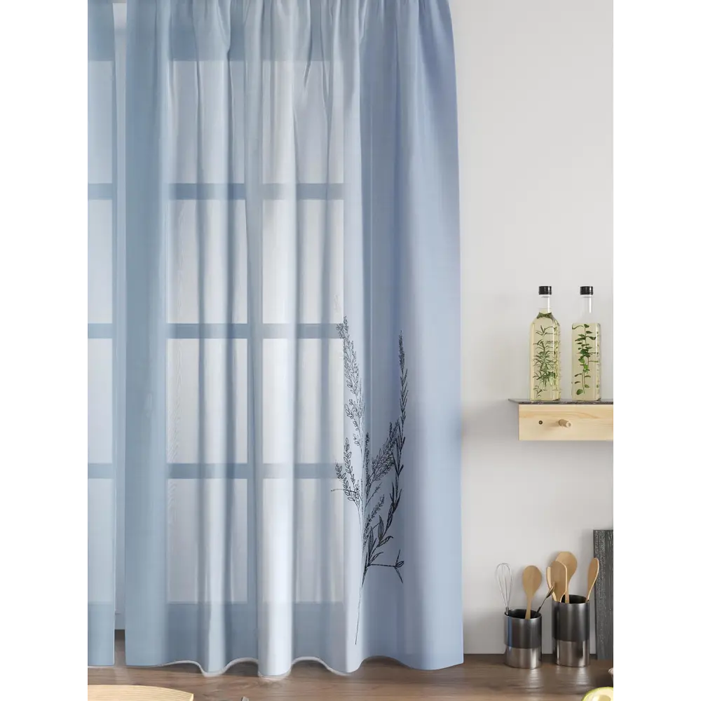 Фото 5 Комплект тюль 2 шт на ленте Comfy Way Свилс - 78 CW579078 150x160 см вуаль цвет серый Фото 5 Комплект тюль 2 шт на ленте Comfy Way Свилс - 78 CW579078 150x160 см вуаль цвет серый