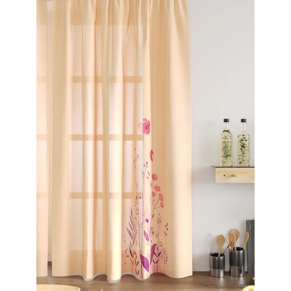 Фото 5 Комплект тюль 2 шт на ленте Comfy Way Свилс - 76 CW579076 150x160 см вуаль цвет оранжевый Фото 5 Комплект тюль 2 шт на ленте Comfy Way Свилс - 76 CW579076 150x160 см вуаль цвет оранжевый