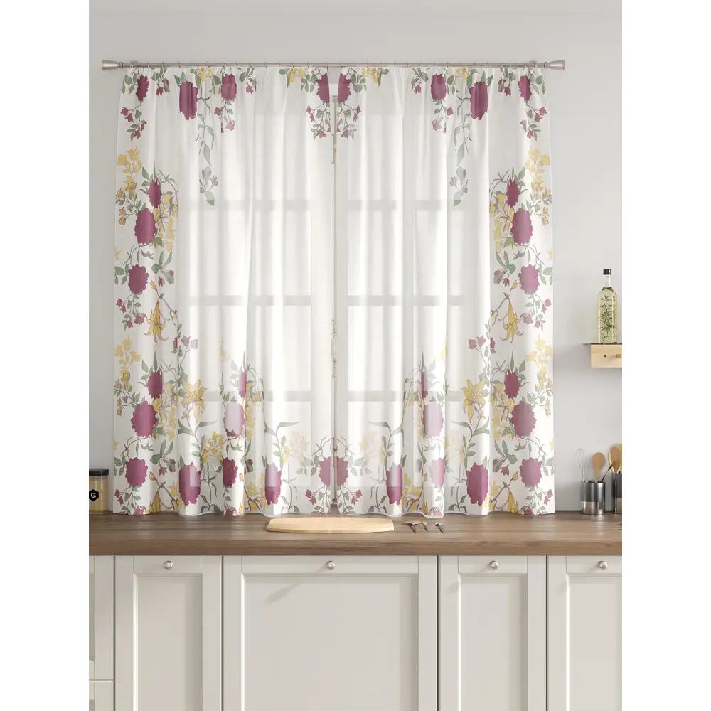 Фото 3 Комплект тюль 2 шт на ленте Comfy Way Свилс - 84 CW579084 150x160 см вуаль цвет зеленый Фото 3 Комплект тюль 2 шт на ленте Comfy Way Свилс - 84 CW579084 150x160 см вуаль цвет зеленый