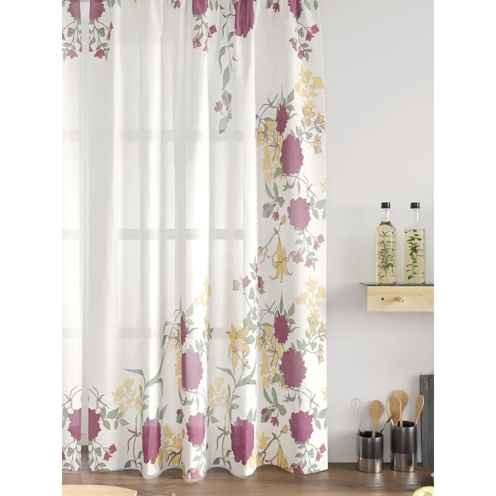 Фото 5 Комплект тюль 2 шт на ленте Comfy Way Свилс - 84 CW579084 150x160 см вуаль цвет зеленый Фото 5 Комплект тюль 2 шт на ленте Comfy Way Свилс - 84 CW579084 150x160 см вуаль цвет зеленый