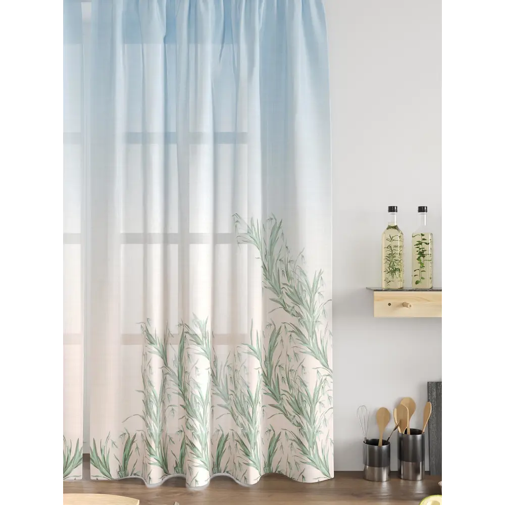 Фото 5 Комплект тюль 2 шт на ленте Comfy Way Свилс - 97 CW579097 150x160 см вуаль цвет зеленый Фото 5 Комплект тюль 2 шт на ленте Comfy Way Свилс - 97 CW579097 150x160 см вуаль цвет зеленый